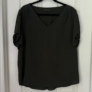 Arianna Papell Olive Green Blouse XL